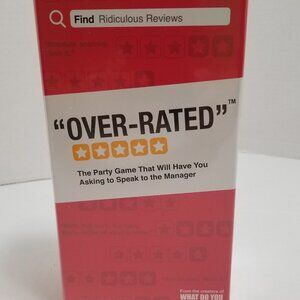 Over-Rated Hilarious Adult Party Card Game By What Do You Meme NIB NEW